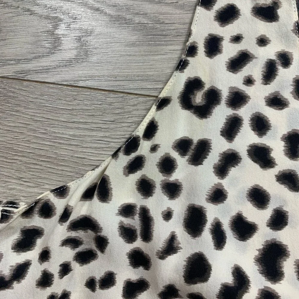 Alexander Wang Silk Animal Print Mini Dress